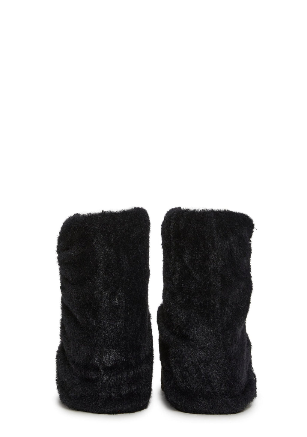 Snuggle Sesh Platform Booties – Black