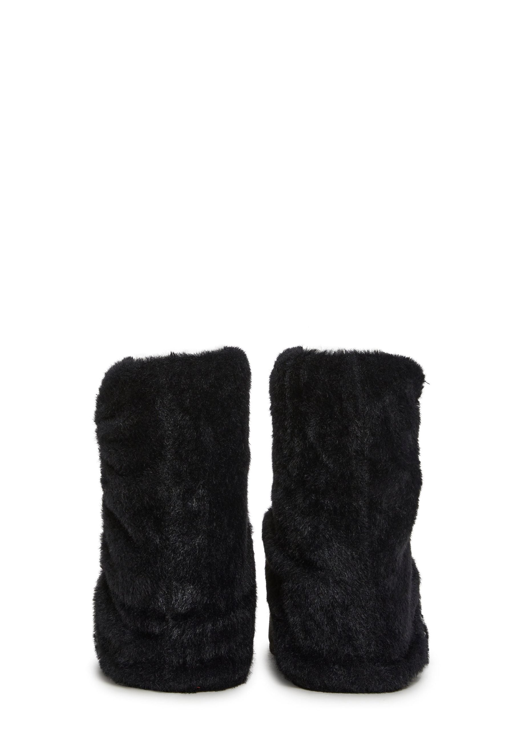 Snuggle Sesh Platform Booties – Black