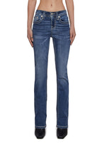 32″ Mid Rise Boot Cut Jeans