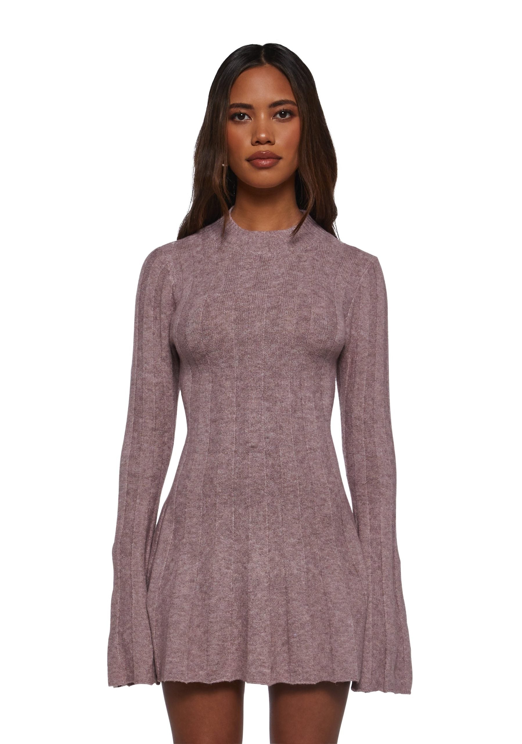 Cafe Reverie Mini Dress – Purple