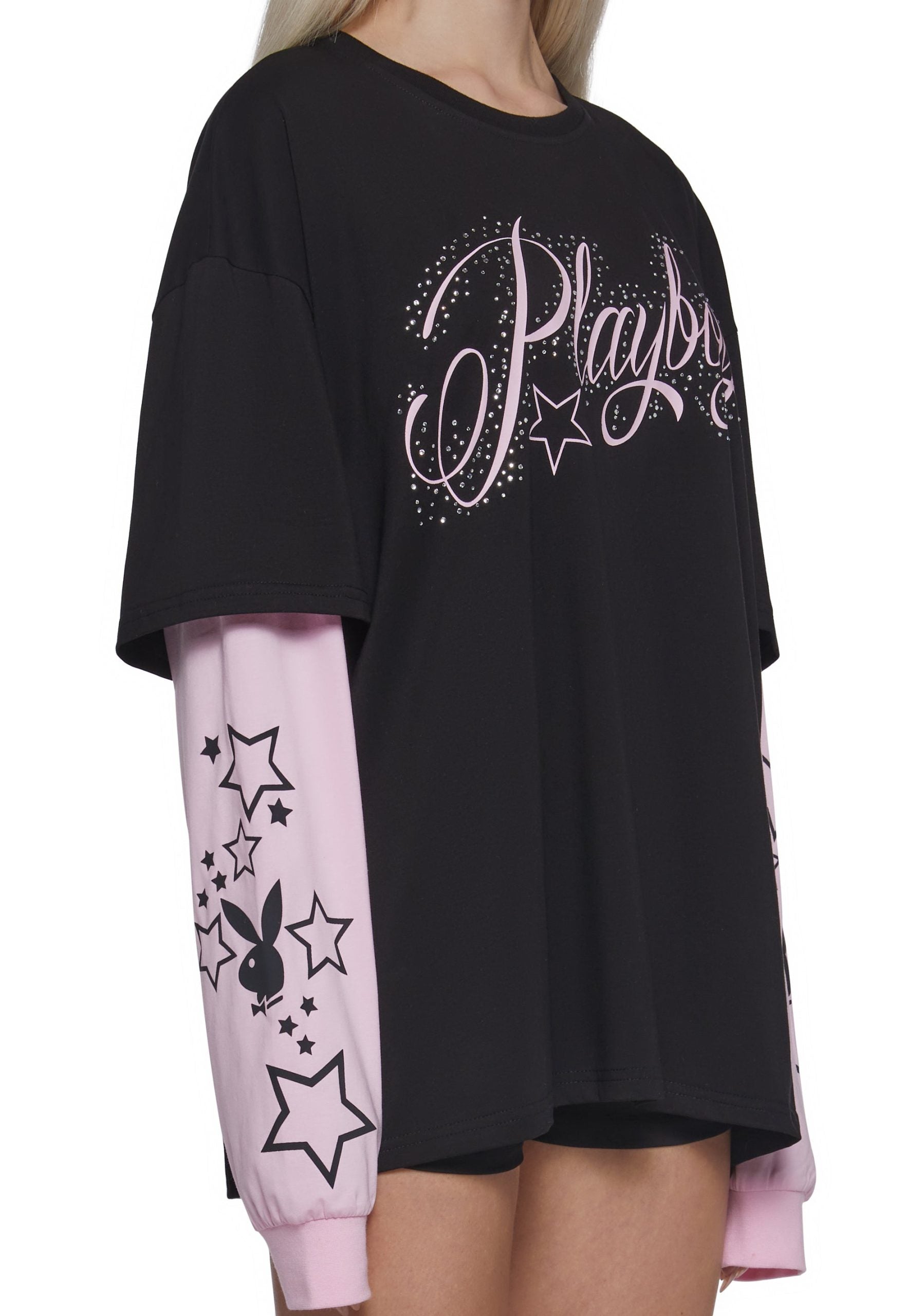 Playboy Twofer Long Sleeve Top