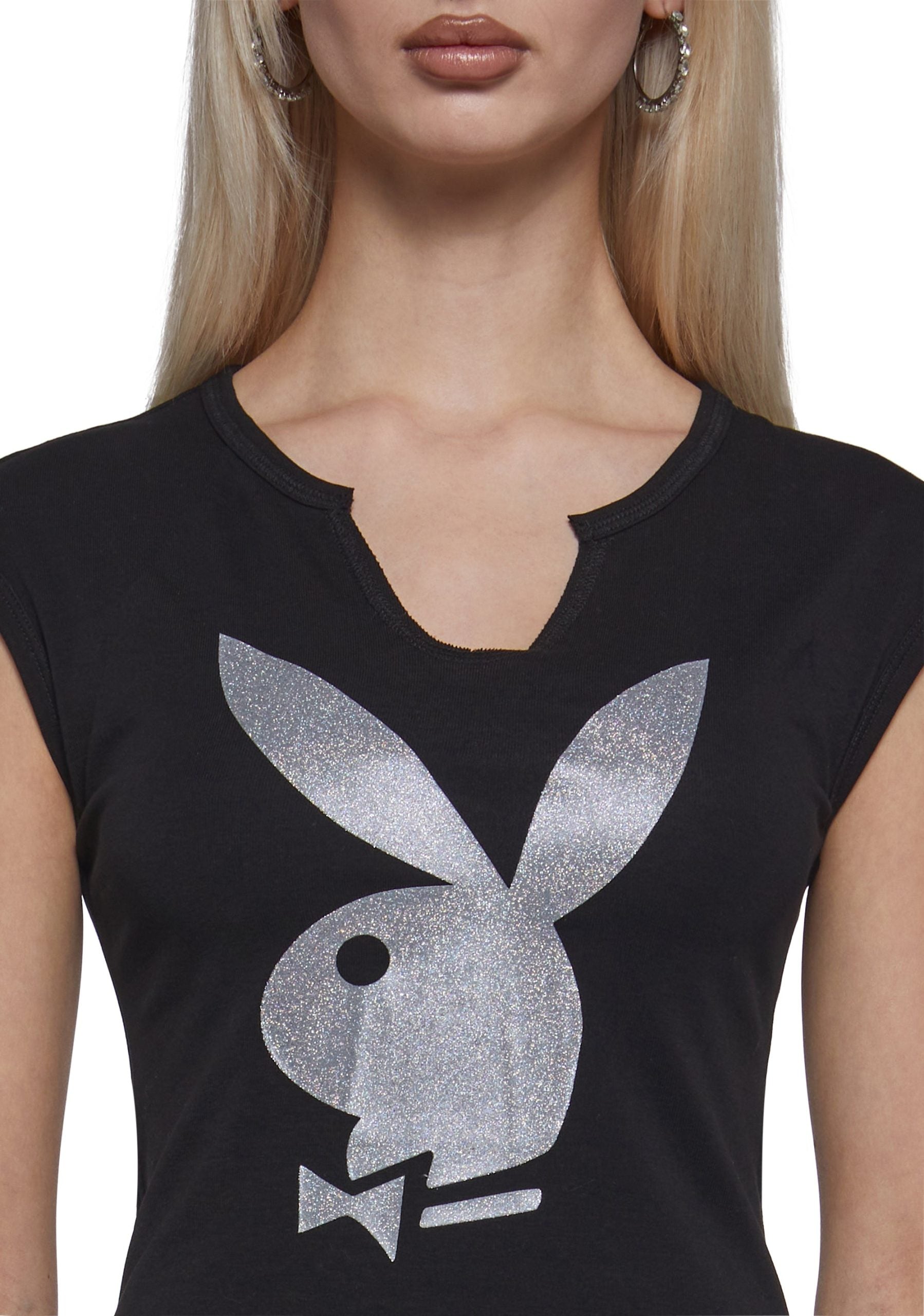 Playboy Bunny Glitter Tee