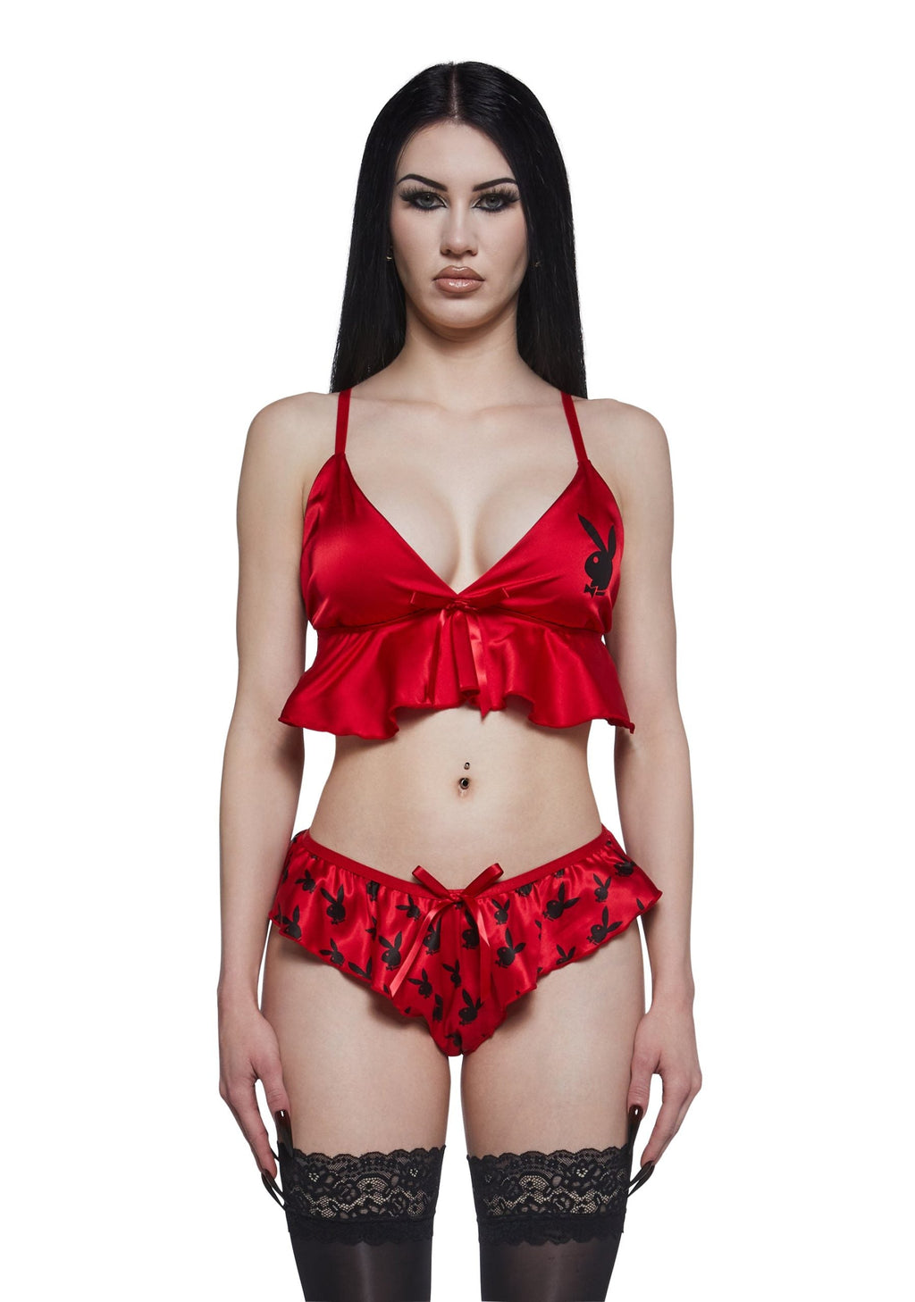 Flutter Bunny 2-Piece Lounge Set – Red