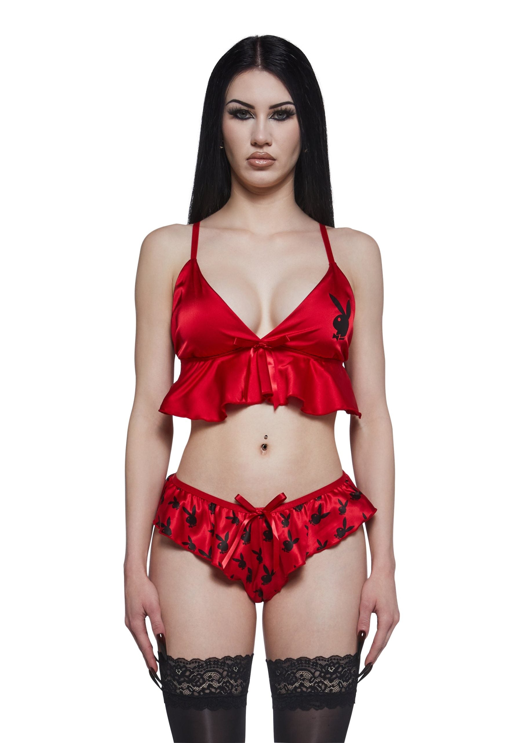 Flutter Bunny 2-Piece Lounge Set – Red