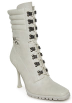 Future Frenemy Heeled Booties – White
