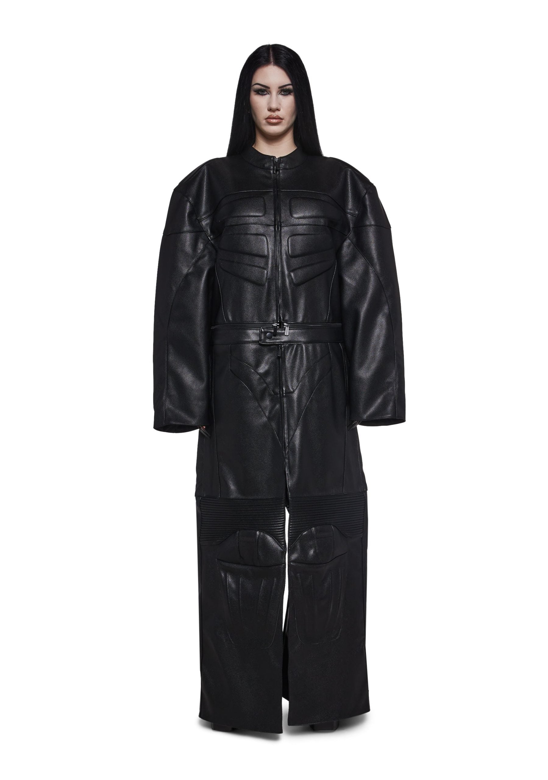 Detachable Motocross Long Coat