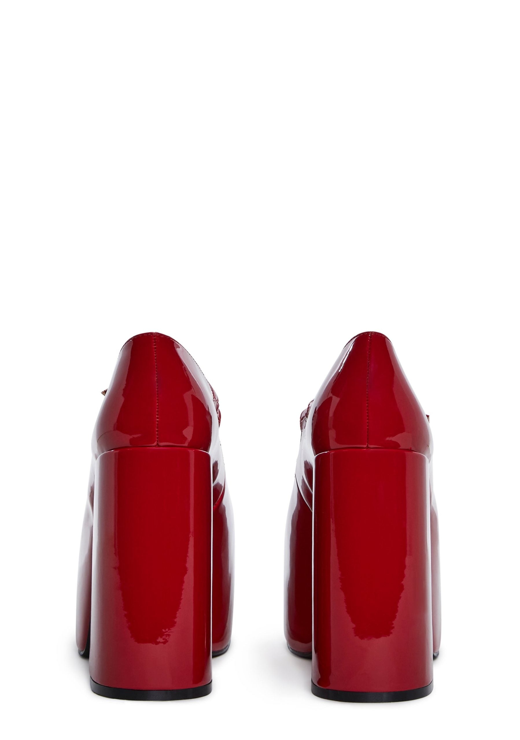 Macabre Meetup Platform Mary Janes – Red
