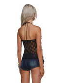 Mystery Girl Lace Scarf Top
