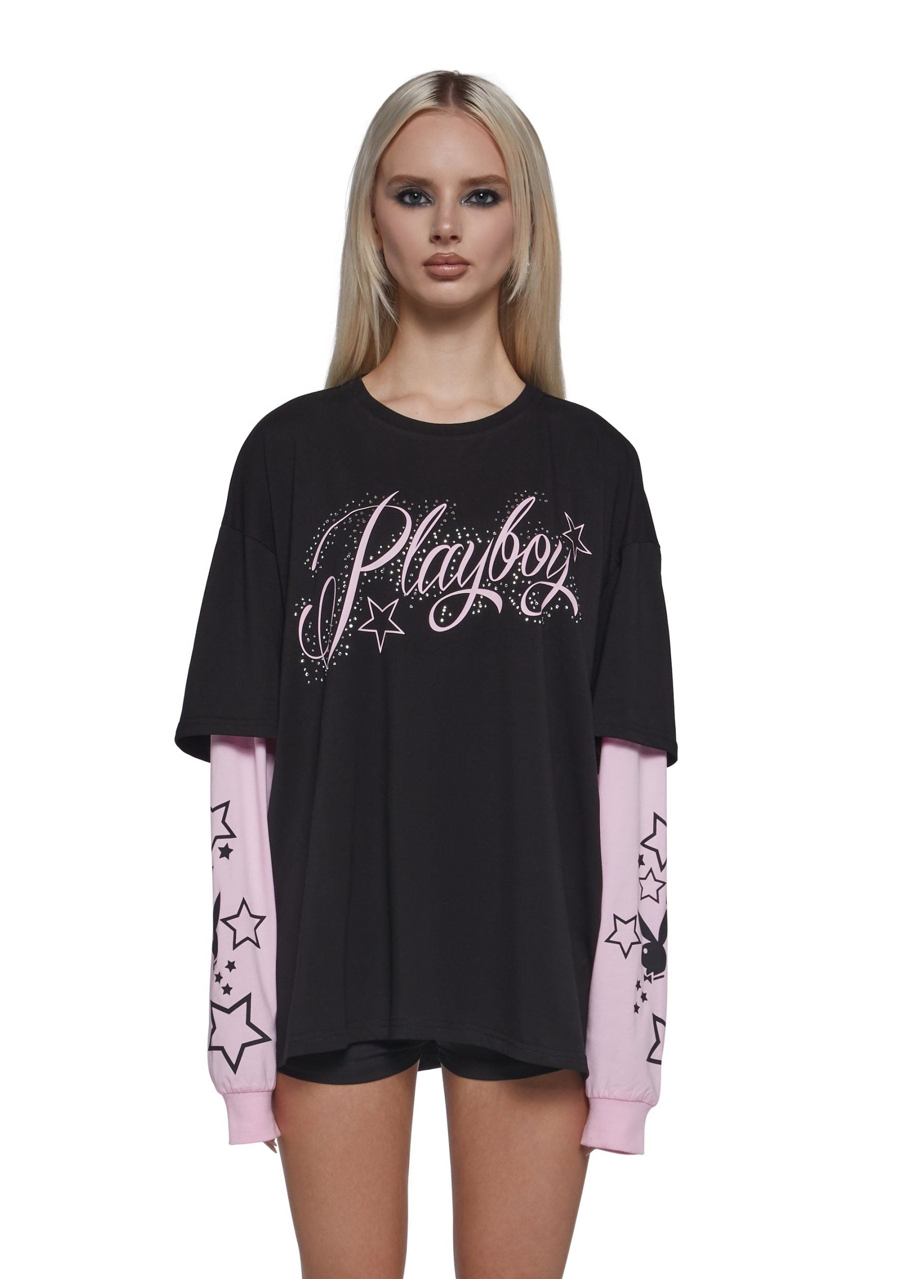 Playboy Twofer Long Sleeve Top
