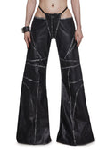 Oversize Thong Pants Black Washed