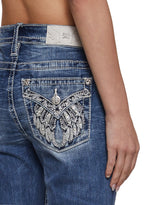 32″ Mid Rise Boot Cut Jeans