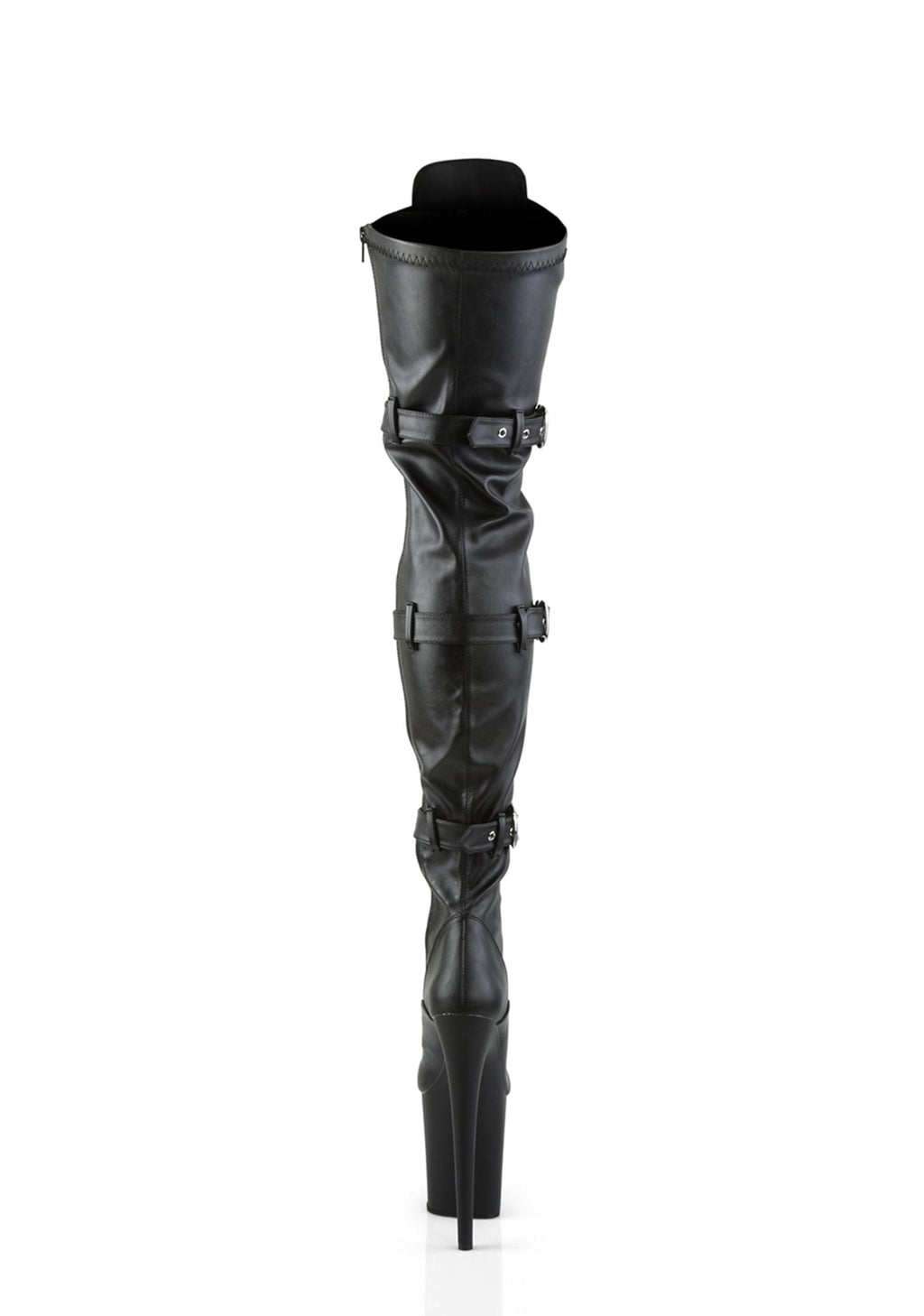Flamingo-3028 Platform Thigh High Boots-Black
