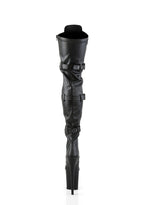 Flamingo-3028 Platform Thigh High Boots-Black