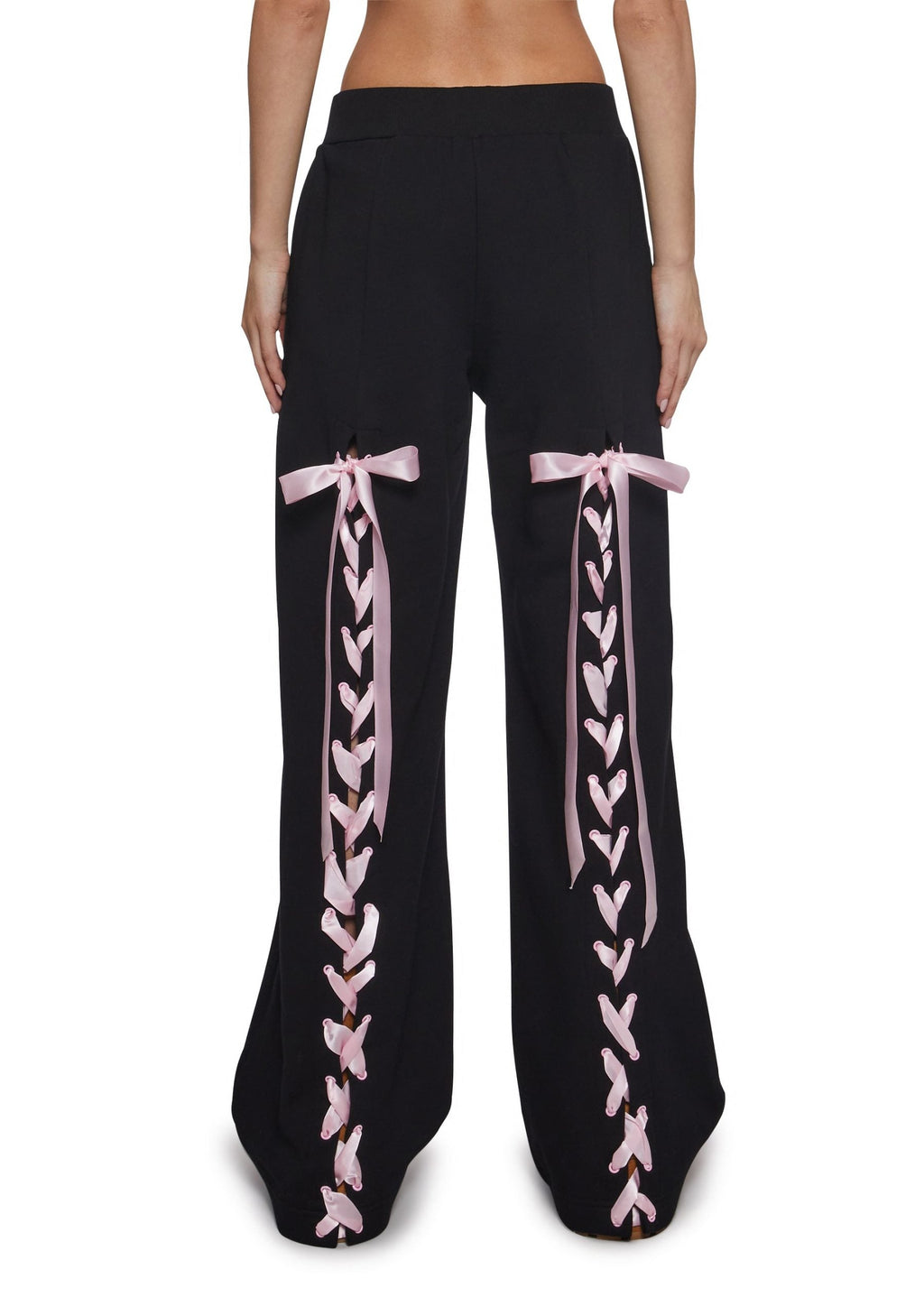 Soft Romance Lacing Bow Sweat Pants