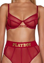 Playboy Cage 2-Piece Set – Red