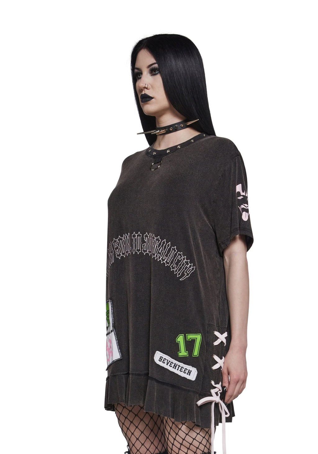 Send My Soul Washed Tee Dress