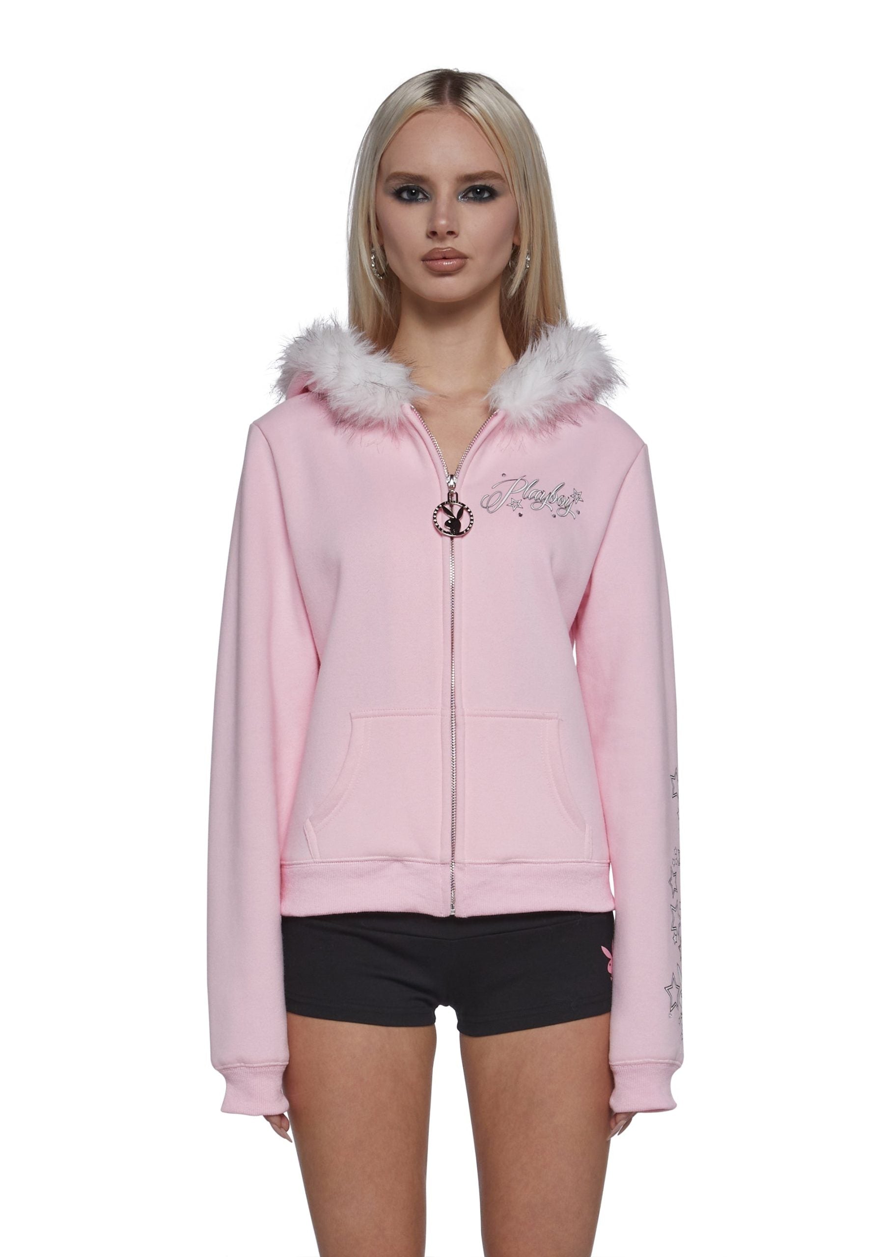 Faux Fur Trimmed Hoodie