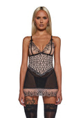 Playboy Bunny Kiss Babydoll 2-Piece Set