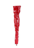 Adore-3000 Platform Thigh High Boots-Red