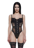 Essentials Lace Corset – Black