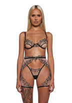 Playboy Bunny Kiss 3-Piece Chaps Set