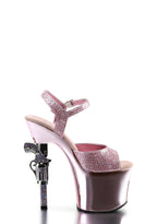 Revolver-709 Gun Heels – Baby Pink