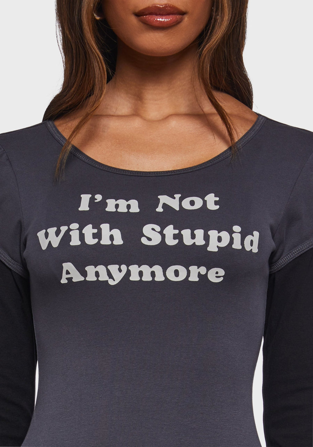 Personal Growth Twofer Long Sleeve Top