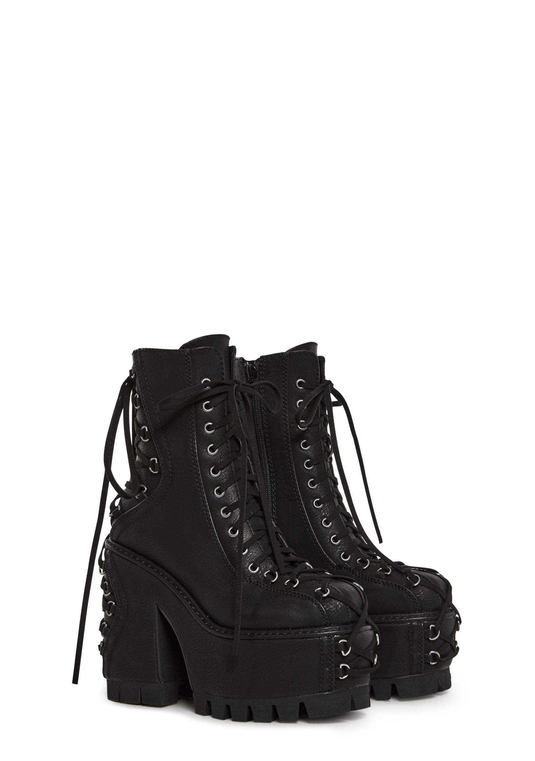 Woodland Lucid Dream Corset Boots – Black