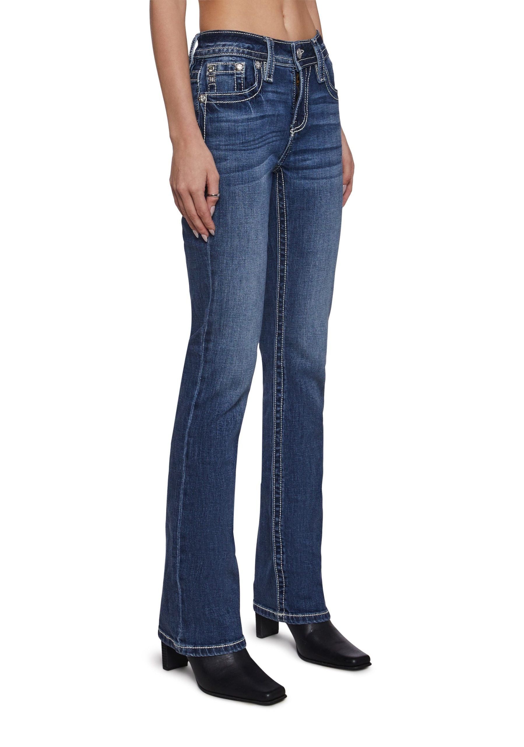 32″ Mid Rise Boot Denim Jeans