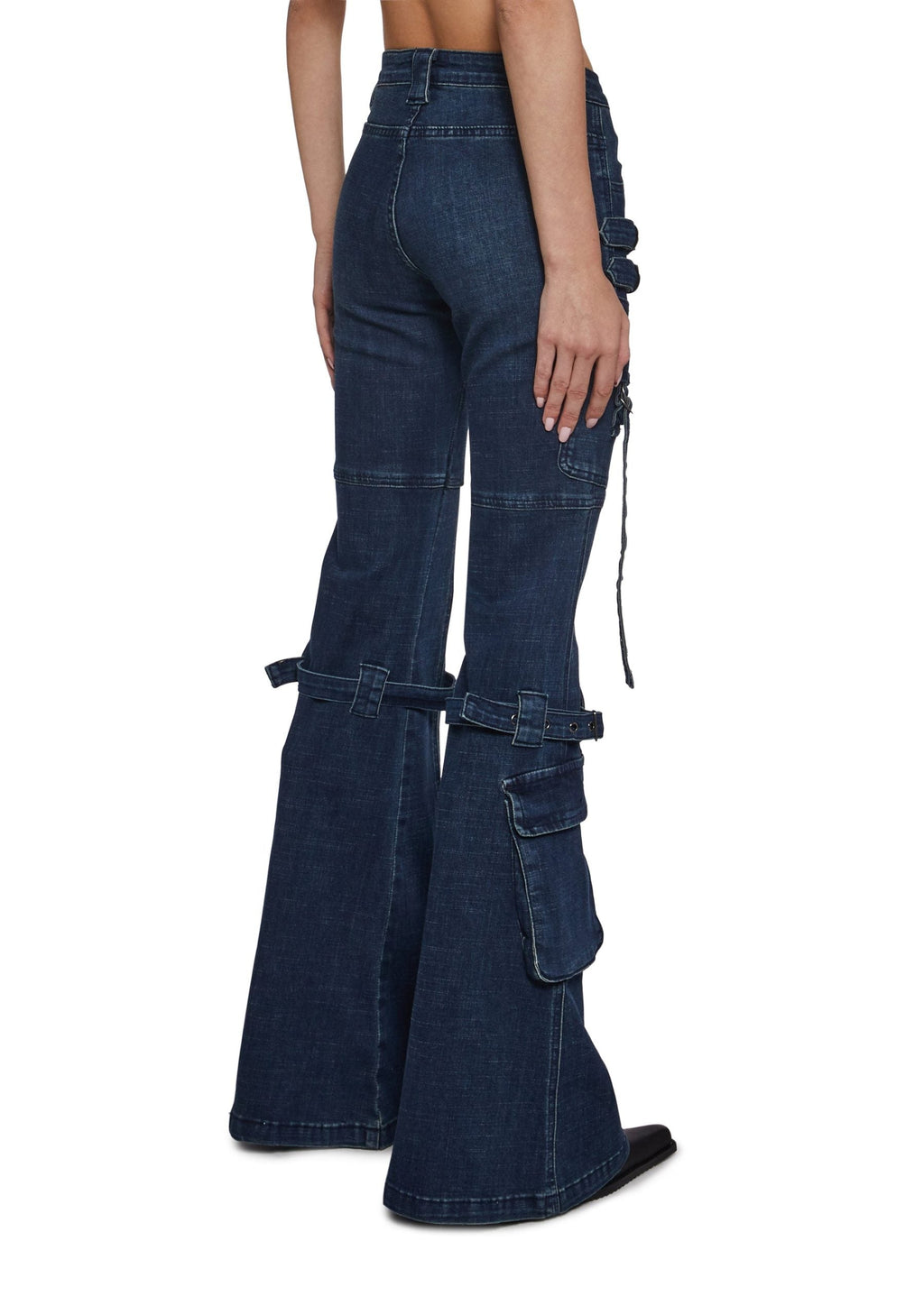 Level Up Cargo Fitted Jeans – Blue