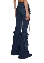 Level Up Cargo Fitted Jeans – Blue