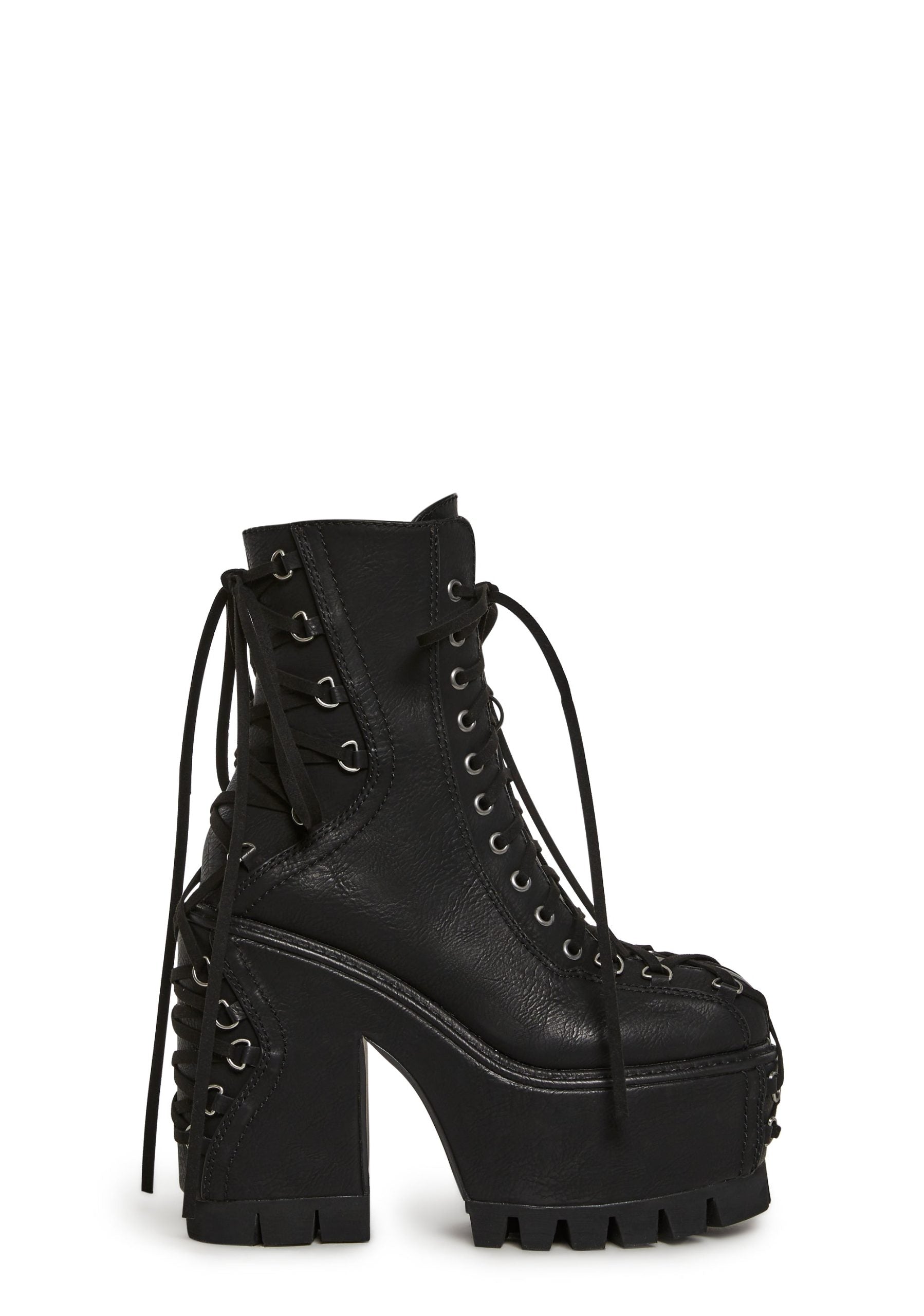 Woodland Lucid Dream Corset Boots – Black
