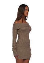 Manifest It Off The Shoulder Sweater Mini Dress