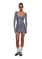 Pen Pals Thermal Mini Dress