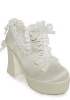 Bisou Baby Platform Heels – White