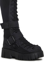 Low Traitor Knee High Boots – Black