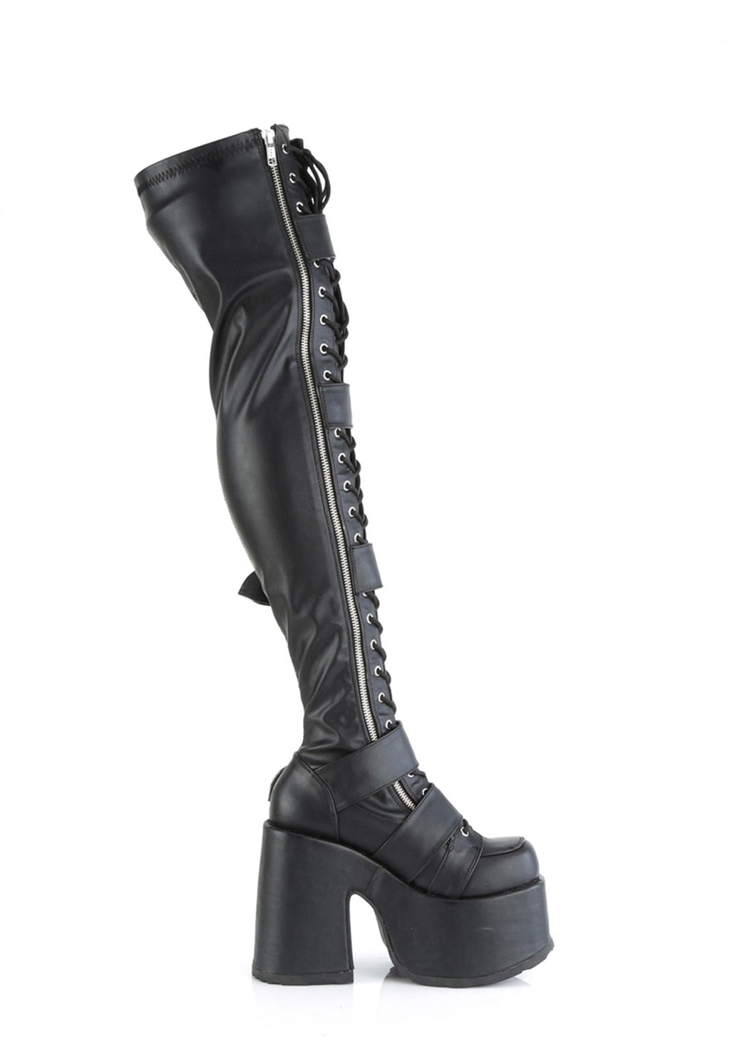 Camel-305 Platfform Thigh High Boots