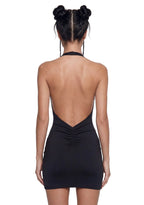 Solana Bodycon Mini Dress – Black