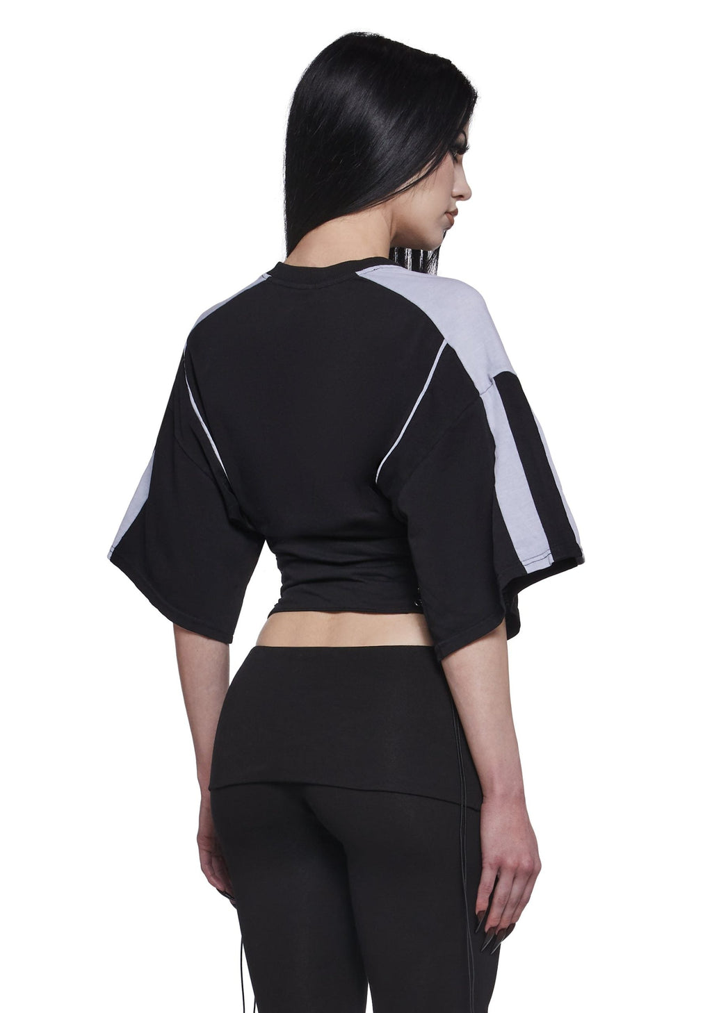 Team Player Corset T-Shirt – Black Washed