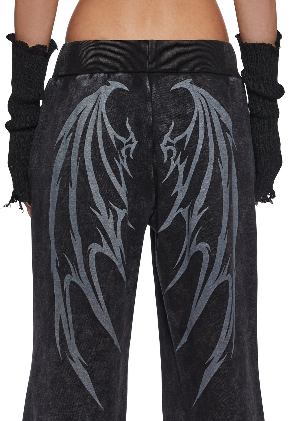 Death Rock Wings Wide Leg Sweatpants