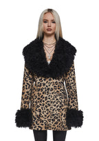 Champagne Showers Leopard Coat
