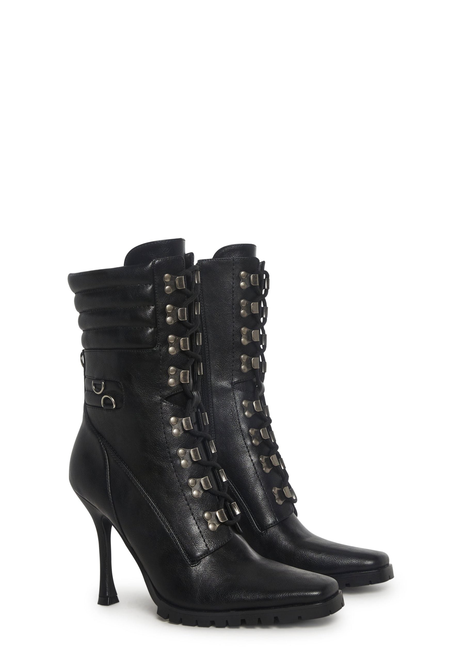 Future Frenemy Heeled Booties – Black