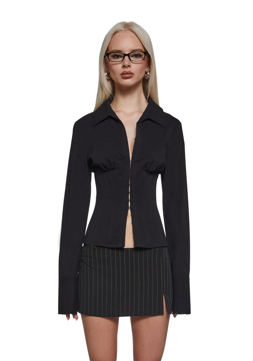Office Siren Blouse – Black