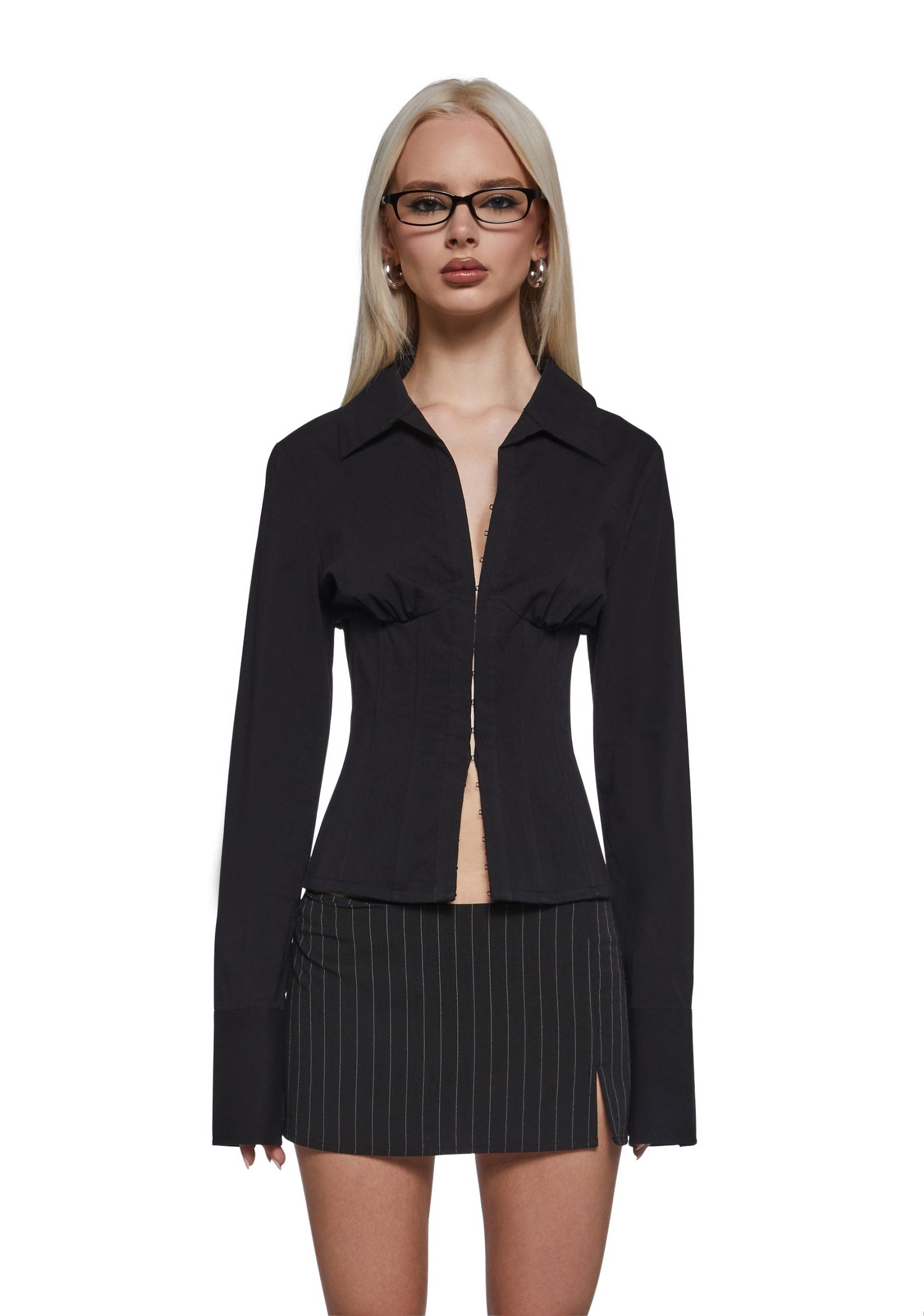 Office Siren Blouse – Black