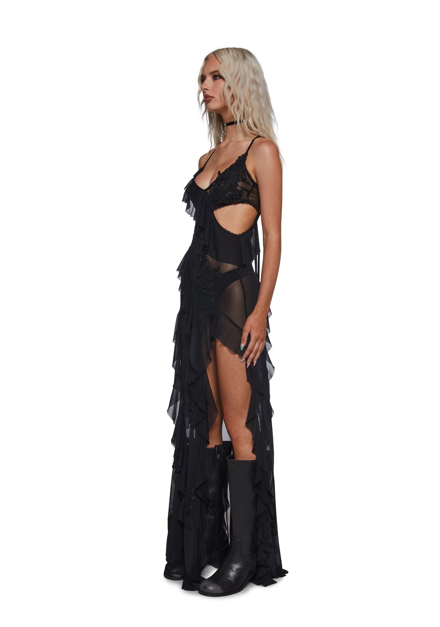 Rebel Mon Amour Maxi Dress – Black