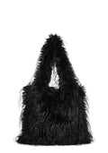 Star Dream Faux Fur Shoulder Bag – Black
