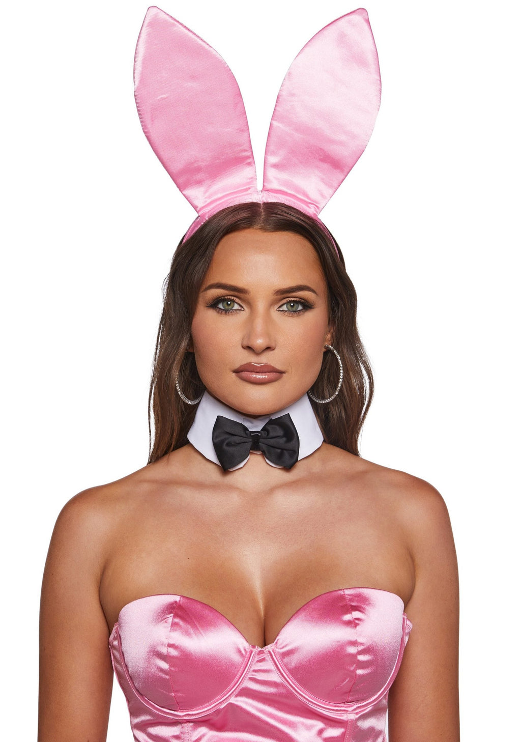 8 Piece Classic Playboy Bunny Costume – Pink