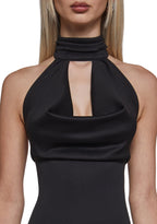 Fearless Love Halter Dress – Black