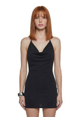 Ego Cowl Knit Mini Dress