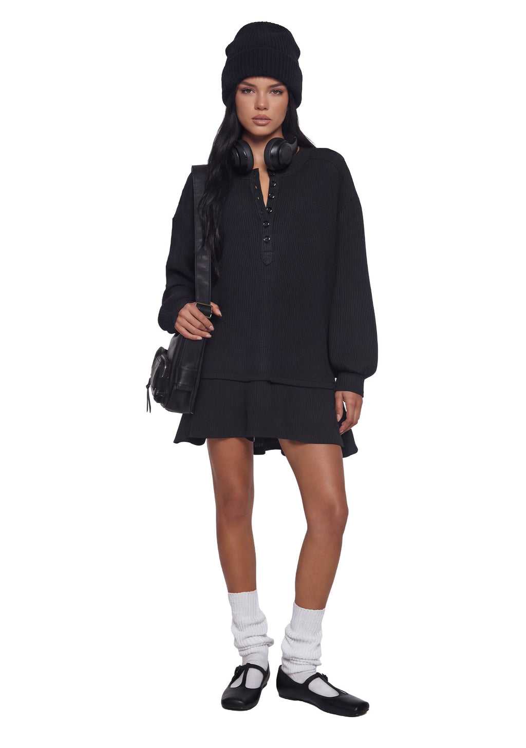 First Glances Trapeze Dress – Black